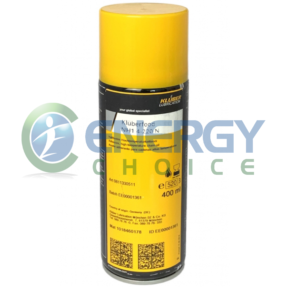 Kluberfood NH1 4-220 N Spray Lubricating oil for food industry 400ml*, Kluber Lubrication, 0812990511